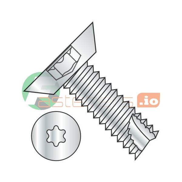 Newport Fasteners Thread Cutting Screw, #4 x 1/4 in, Zinc Plated Steel Flat Head Torx Drive, 10000 PK 484532 - main